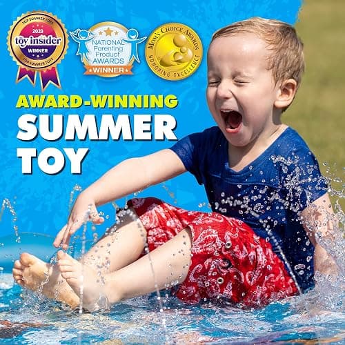 SplashEZ 3-in-1 Splash Pad, Sprinkler for Kids & Baby Pool for Learning – Toddler Sprinkler Pool, 60’’ Outside Water Toys – “from A to Z” Outdoor Play Mat for Babies & Toddlers thumbnail 2