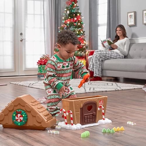 Step2 My First Gingerbread House, Kids Interactive Christmas Holiday Toy, Lights Up and Plays Music, Includes 20 Accessories, For Toddlers 1+ Years Old thumbnail 6