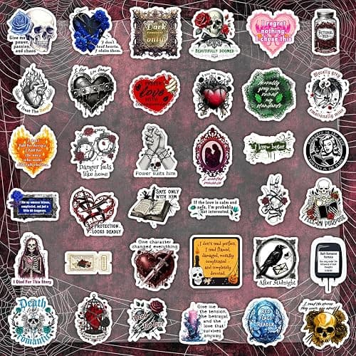 200PCS Dark Romance Book Stickers, Vinyl Spicy Romance Bookish Stickers for Adults, Journaling, Scrapbooking, Kindle & Laptop thumbnail 5