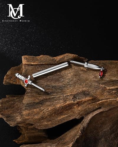CM Crareesi Mania Industrial Barbells 316L Surgical Steel Industrial Piercing Jewelry 14G Dagger Internally Threaded Industrial Cartilage Helix Earrings Studs thumbnail 5