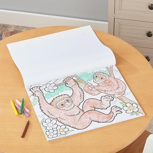 Melissa & Doug Jumbo Coloring Pad (28 cmx 35.5 cm) - Animals, 50 Pictures | Animal Coloring Book, Art Paper For Kids Painting And Drawing - English Only Packaging thumbnail 10