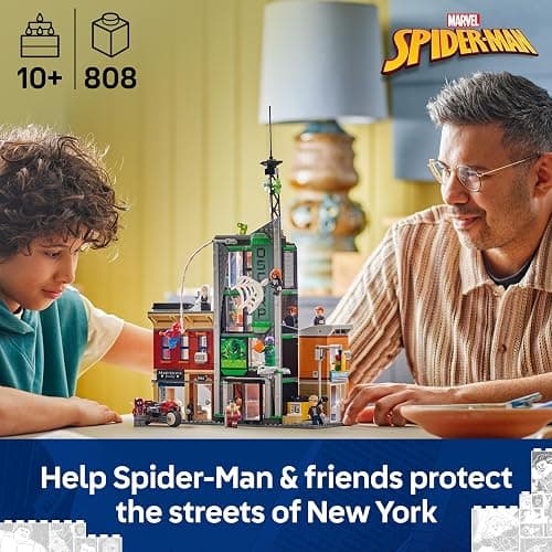 LEGO ǀ Marvel Spider-Man vs. Oscorp - Interactive Toy with a Motorbike, 8 Minifigures incl. Miles Morales & Green Goblin - Collectible Super Hero Gift for 10+ Year Old Boys & Fans - 76324 thumbnail 4