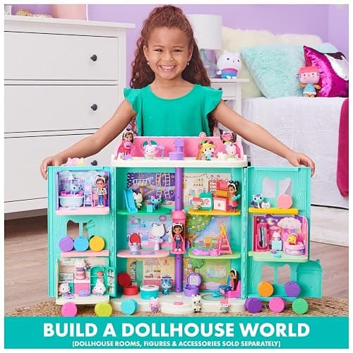 Gabby’s Dollhouse, Purrfect Dollhouse with 15 Pieces including Toy Figures, Furniture, Accessories and Sounds, Kids Toys for Ages 3 and up thumbnail 6