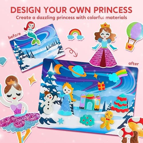 Klever Kits Foil Art Kit for Kids - Arts & Crafts Supplies, Mess Free Coloring, Foil Foam Stickers, Creative Travel Toys, Birthday Gifts for Boys & Girls Ages 4 and Up thumbnail 5