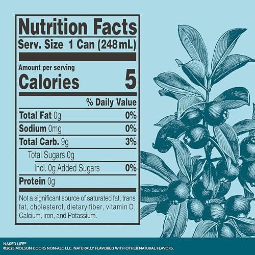 Naked Life Non-Alcoholic Drinks, Classic G&T, Zero Sugar, Award-Winning Alcohol-Free Cocktail, Low Calorie 4 pack, 8.4 fl oz cans thumbnail 2