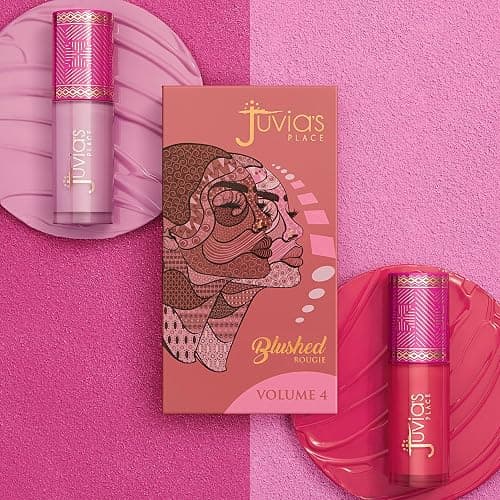 Juvia's Place Blushed Duo Blush Volume4 - Two Tone Pigmented Buildable Pressed Mineral Powder - Rosy Natural Cheeks Matte Fresh Finish for All Skin Color thumbnail 5