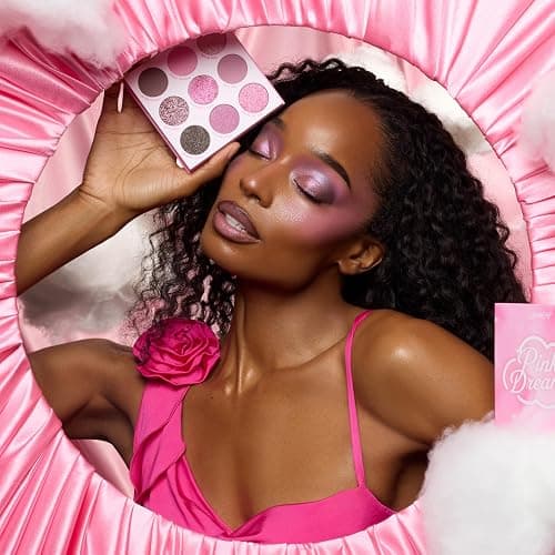 Colourpop Pink Dreams Eyeshadow Palette - Neutral & Pink Eyeshadow Palette with Matte & Glitter Finishes - High Pigment Cool Toned Eye Makeup with Longwear Formula (0.3 oz) thumbnail 2