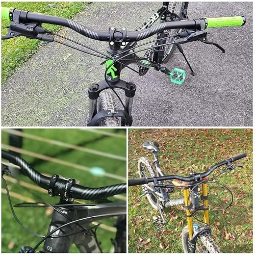 FIFTY-FIFTY Mountain Bike Riser Handlebar, Aluminum Alloy MTB Handlebar, 31.8mm Diameter, 780mm Wide Bicycle Bar thumbnail 6
