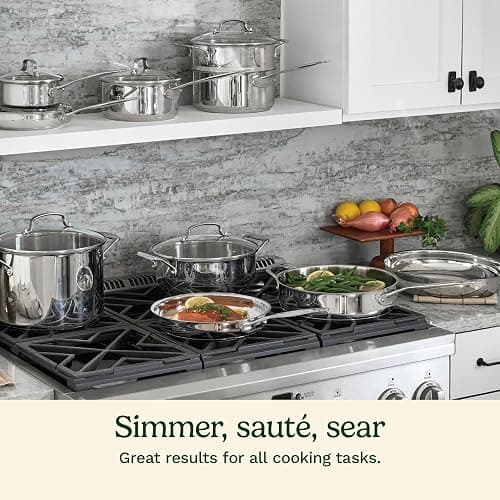 Cuisinart 17-Piece Cookware Set, Chef's Classic Steel Collection 77-17N thumbnail 5