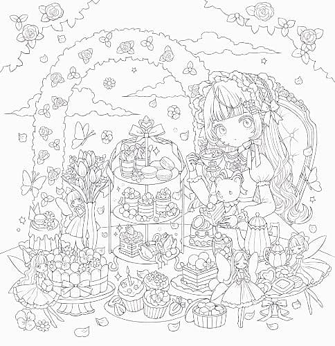 Romantic Gothic: The London Sirosaki Coloring Book thumbnail 2