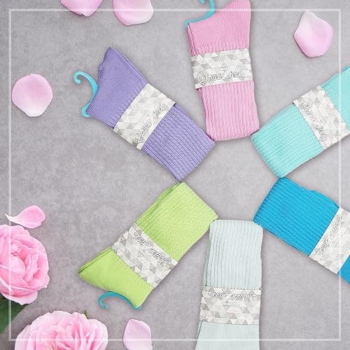 Winterlace 3 Pairs Slouch Socks for Women, Soft Extra Long Scrunch Knee High Sock, Bulk Pack thumbnail 9