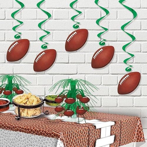 Beistle Football whirls hanging decorators thumbnail 5