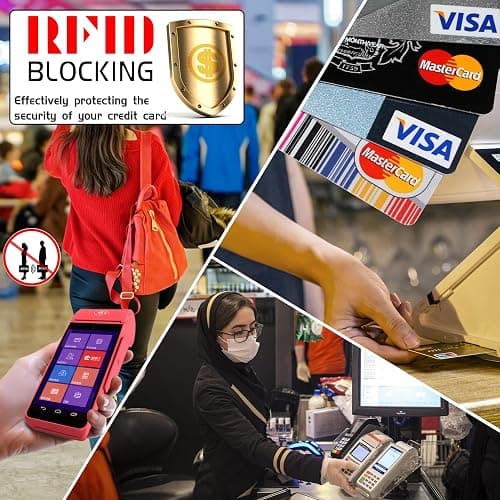 New Fashion Kingdom Wristlet Keychain Wallet for Women Slim Rfid Blocking Credit Card Holder Wristlet Zip Id Case Wallet Small Compact Leather Wallet Coin Purse for Women (Beige) thumbnail 6