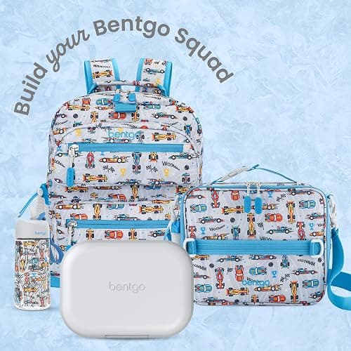 Bentgo Chill Kids 4-Compartment Bento Box Leakproof Lunch Box | Built-In Ice Pack, 3.3 Cup Capacity, BPA-Free, Microwave & Dishwasher Safe Tray, Ideal for Ages 3–7 (Gray) thumbnail 8
