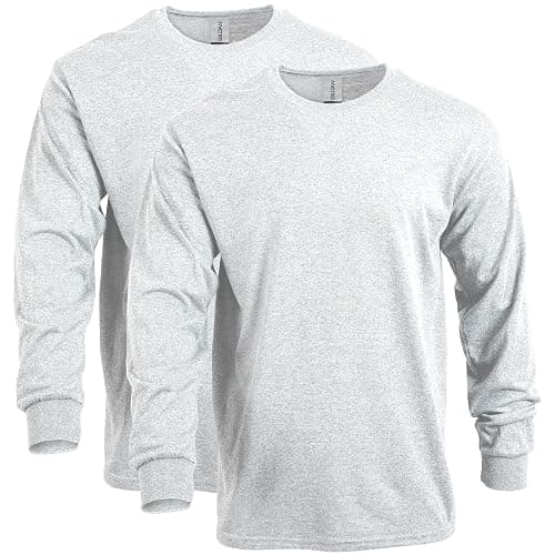 Gildan Adult Heavy Cotton Long Sleeve T-Shirt, Style G5400, 2-Pack - Image 1