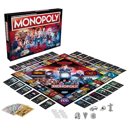 Hasbro Gaming Monopoly Stranger Things Gioco da Tavolo per Adulti e Ragazzi dai 14 Anni in su, Multicolore, 41 x 400 x 267 mm (Lingua Italiana) thumbnail 3