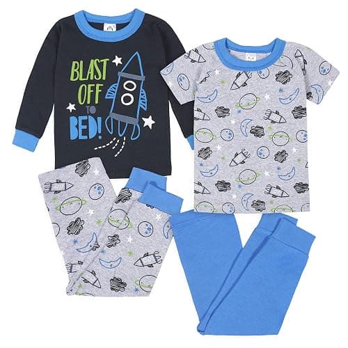 Gerber Baby Boys' 4-Piece Pajama Set-Closeout - Image 1