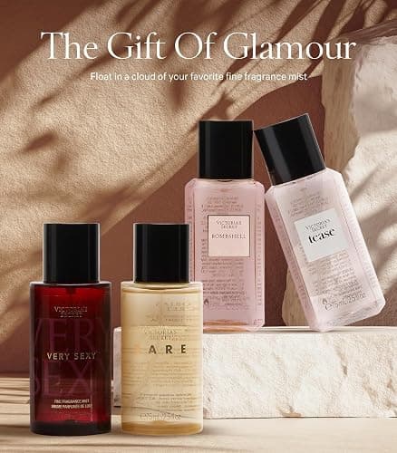 Victoria's Secret Fine Fragrance Mini Mist Gift Set, 4 Piece, Assorted Scents thumbnail 3