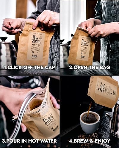 Original Gourmet Coffee Gift Set for Men & Women – 5 of the World’s Finest Single Estate Specialty & Organic Coffees | Brew & Enjoy Anytime, Anywhere | Hamper Style Letterbox Gift Idea for Him & Her thumbnail 4