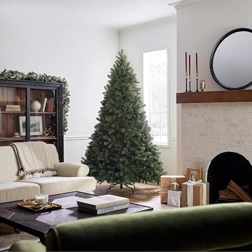 National Tree Company 7.5 ft Unlit Downswept Douglas Fir Artificial Christmas Tree, 1,867 Tips, Includes Stand, Green thumbnail 2