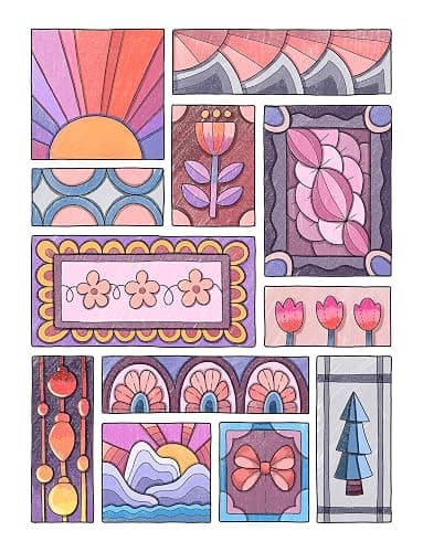 Mindfulness Patterns: Coloring Book with Creative Pattern Designs for Stress Relief and Relaxation thumbnail 9