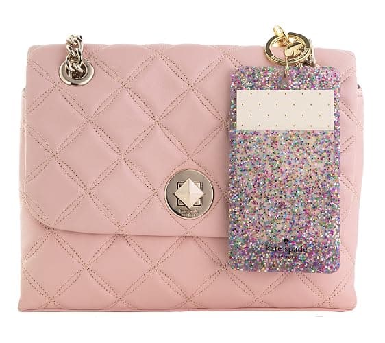 kate spade new york ID Badge Clip Key Chain, Multicolor Glitter | Silicone Window Key Ring, Rainbow Sparkle Keychain Work Badge Key Card Accessory for Nurse, Teacher, and Office thumbnail 3