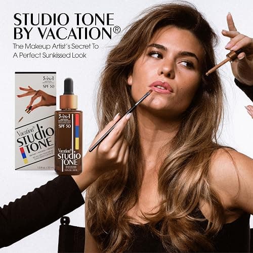 Vacation Studio Tone SPF 50 Sunscreen Bronzing Drops For Face, Sunkissed Skin Bronzer, Makeup-Friendly Tan Drops, Non-Comedogenic, Broad Spectrum Sun Block, Vegan & Cruelty-Free, 1 Fl. Oz. thumbnail 8