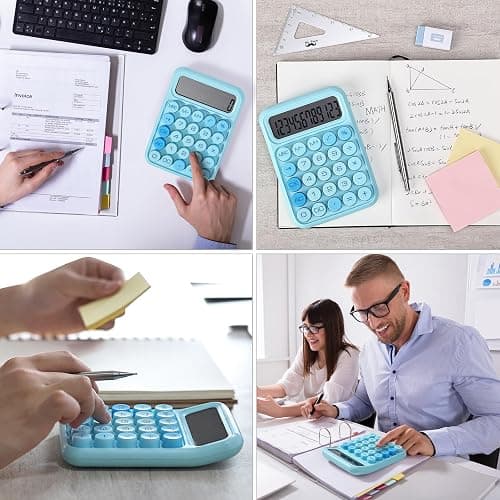 Mr. Pen- Mechanical Switch Calculator, 12 Digits, Large LCD Display, Blue Calculator Big Buttons thumbnail 8