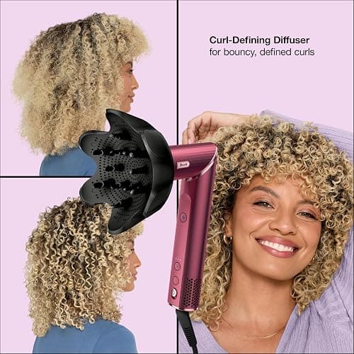 Shark FlexStyle | Air Multi-Styler & Drying System | Hair Dryer Brush for Blowouts with Coanda Auto- Wrap Curlers, Round & Paddle Brush, Diffuser & Concentrator Attachment | Black Cherry | HD457CR thumbnail 4