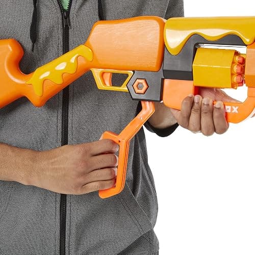 Nerf Roblox Adopt Me!: Bees! Lever Action Dart Blaster, Rotating 8-Dart Drum, 8 Elite Darts, Code to Unlock in-Game Virtual Item thumbnail 2