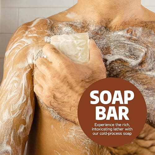 Dr. Squatch Natural Bar Soap for Men - Cold Process Soap with No Harsh Chemicals - Wood Barrel Bourbon (5 oz, 3-Pack) thumbnail 5