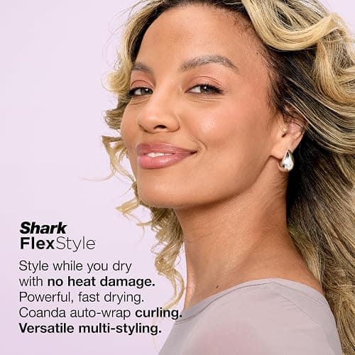 Shark FlexStyle | Air Multi-Styler & Drying System | Hair Dryer Brush for Blowouts with Coanda Auto- Wrap Curlers, Oval & Paddle Brush & Concentrator Attachment | Stone | HD430 thumbnail 3