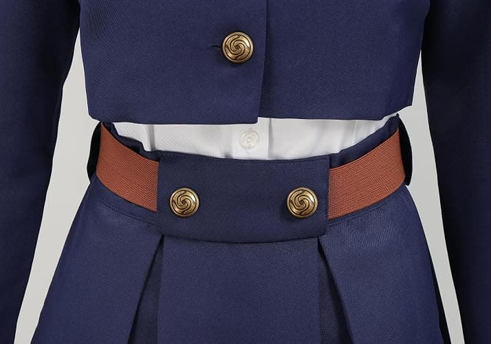 C-ZOFEK US Size Anime Cosplay Uniform with Belt Waist Bag Coat Skirt Female Halloween Costume thumbnail 4
