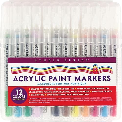 Studio Series Acrylic Paint Marker Set (12-piece set) - Image 1