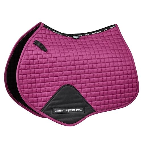 WeatherBeeta Prime Jump Shaped Saddle Pad, Red Violet, Full - Image 1