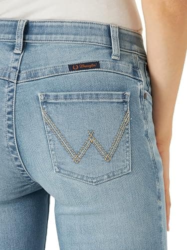 Wrangler Women's Willow Mid Rise Boot Cut Ultimate Riding Pant | Mid rise fit, Boot cut, Flat comfort seams, Decorative back pocket stitching, Five-pocket styling thumbnail 5