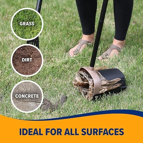 Arm & Hammer Swivel Bin & Rake Dog Pooper Scooper, Includes 2 Waste Bags | Includes 2 Heavy Duty Scented Waste Bags for Easy, No Touch Disposal thumbnail 2