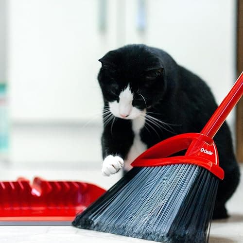 O-Cedar Pet Pro Broom with Step-On Dustpan | Remove 99% with One Sweep | Removes 3 Times More Pet Hair | Quiet Cleaning Tool for Cat and Dog Owners thumbnail 10