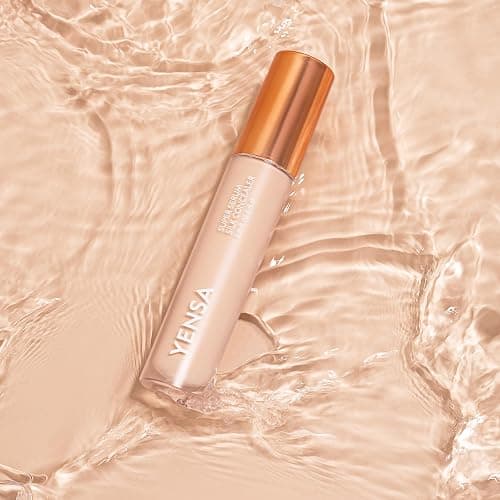 YENSA Super Serum Silk Concealer - Full Coverage Undereye Concealer & Peptides Serum for Face - Enriched with Vitamins C & E, Bakuchiol & Superfoods to Boost Radiance - Fair 1 (0.2 Fl oz) thumbnail 4