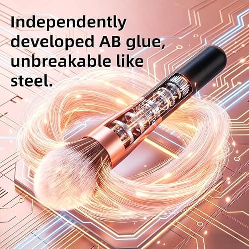 BS-MALL(TM) Premium 14 Pcs Synthetic Foundation Powder Concealers Eye Shadows Silver Black Makeup Brush Sets(Rose Golden) thumbnail 3