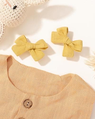 jollybows Mini Lined Hair Clips Bows for Babies, Infants, Toddlers, Girls and Teens - 40pcs 2" Tiny Barrettes - Shape A-20 colors thumbnail 6