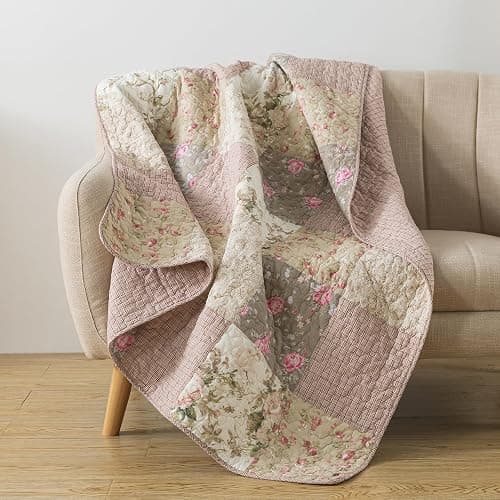 quilted throw blanket - Image 1