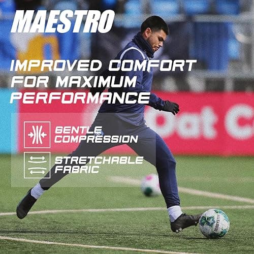 Maestro Soccer Grip Socks for Men and Women with Non-Slip Pads - Anti-Slip Socks Ideal for Football, Basketball, Sports thumbnail 4