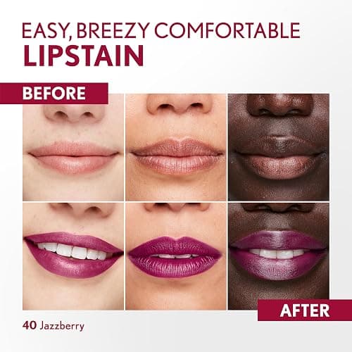 COVERGIRL Outlast, 40 Jazzberry, Lipstain, Smooth Application, Precise Pen-Like Tip, Transfer-Proof, Satin Stained Finish, Vegan Formula, 0.06oz thumbnail 3