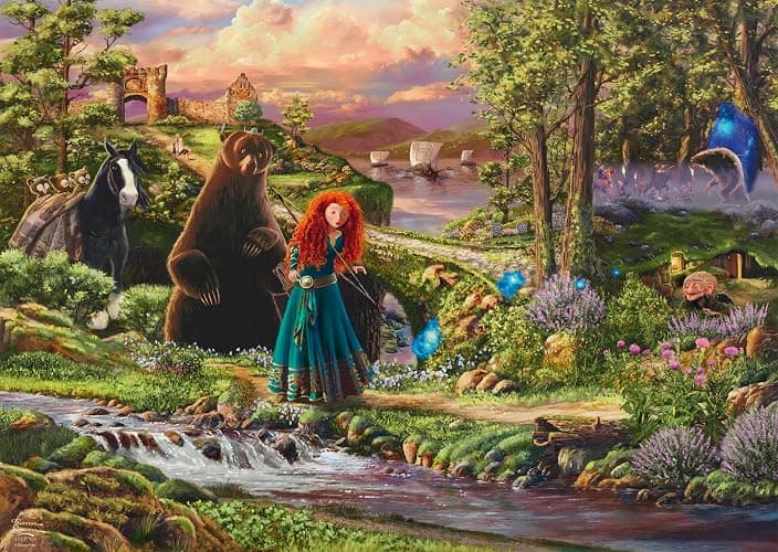 Schmidt 58039 Thoams Kinkade Disney, Merida, Puzzle da 1000 Pezzi thumbnail 2