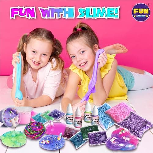 Fluffy Unicorn Slime Kit for Girls, FunKidz Cloud Slime Gift for Ages 6+ Kids Fun Slime Making Kit Awesome Craft Toy Birthday Present Ideas thumbnail 5