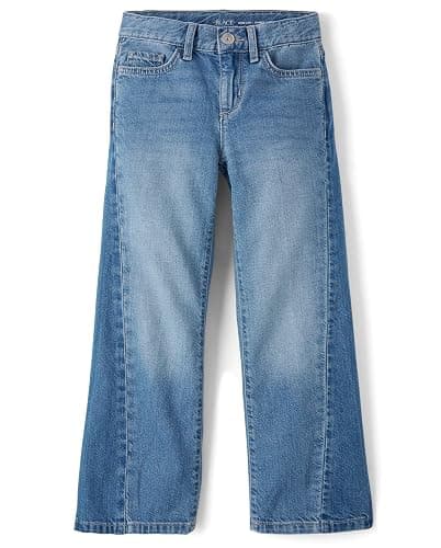 The Children's Place Girls Wide Leg Jeans - Image 1