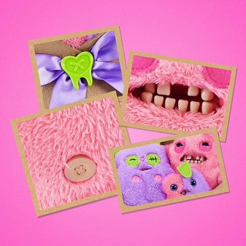Fuggler Bouquets, 2 x 9 inch + 1 x 3.5 inch Plush Collectible Set (Rabid Rabbit, Sir Nobbynuts, Nobbybits) by ZURU – Funny Ugly Monster, Two Full-Size + One Mini, Gift for Collectors thumbnail 7