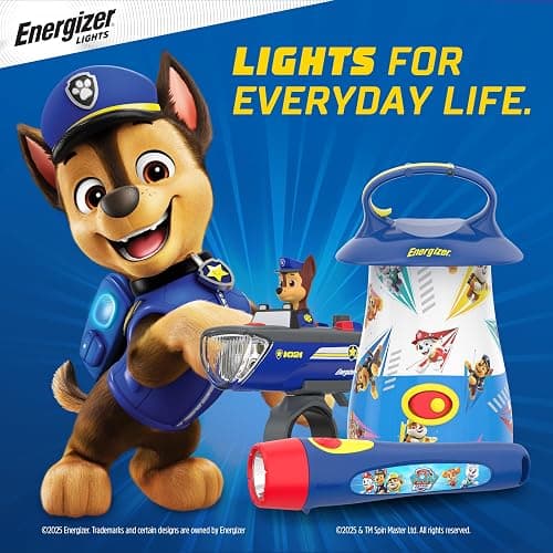 Energizer PAW Patrol Flashlights (2-Pack), LED Flashlights for Kids | Ready for dark play, kids flash light 2-pack, flash lights battery powered, shatterproof lens, 72-hour runtime thumbnail 7