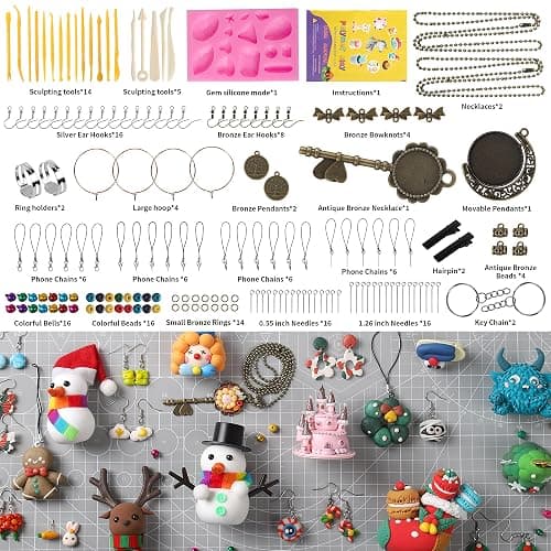 Aestd-ST Polymer Clay Kits, 85 Colors Oven Bake Modeling Clay for Kids, Non-Sticky Molding Clay with Sculpting Tools and DIY Accessories, Holiday Gift for Children and Artists thumbnail 3
